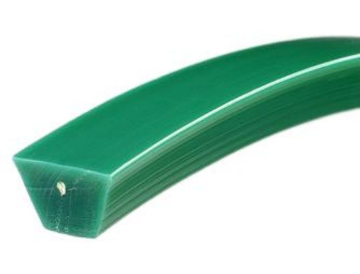 Green or Red PU Reinforced Round Belt Diameter 4mm - 20mm Polyurethane V Belt