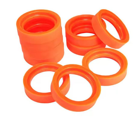 65A Hardness Wear Resistant Cast Polyurethane Products Red Yellow Polyurethane Paper Press Wheel