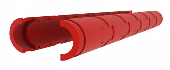 85A Hardness PU Submarine Cable Protection Duct Polyurethane Undersea Cable Tube