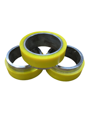 OEM Industrial PU Coated Wheels Heavy Duty Polyurethane Wheels 75 - 90A Shore