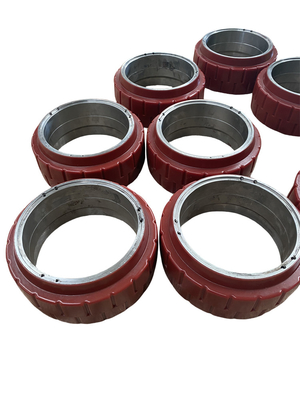 OEM Industrial PU Coated Wheels Heavy Duty Polyurethane Wheels 75 - 90A Shore