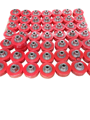 90 A Shore Hardness Polyurethane PU Coated Wheels Anti Corrosion For Transmission