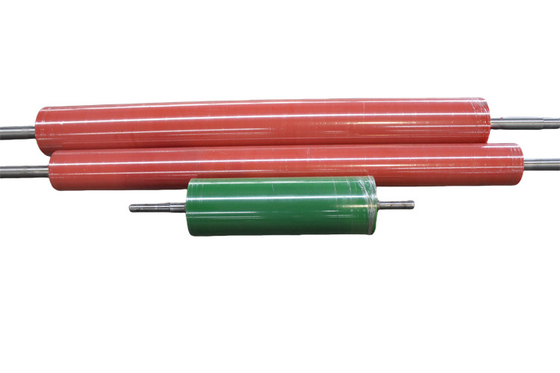 Customized PU Coated Roller 95 A Shore Hardness Polyurethane Coating Roller