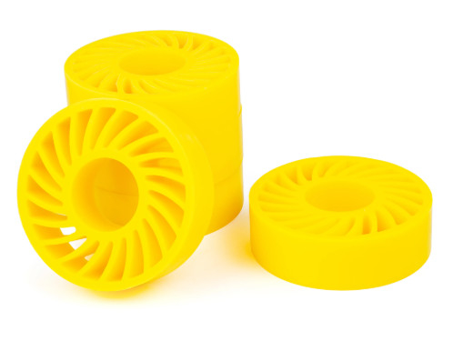 Yellow Polyurethane Sun Wheel For Printing Industry Sheet Feeding Wear Resistant