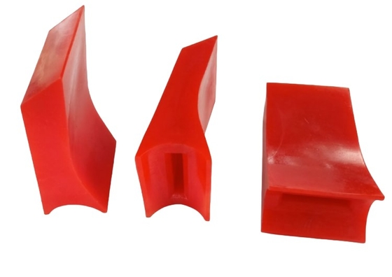 High Strength PU Scraper 60 - 90A Hardness Polyurethane Conveyor Belt Cleaner