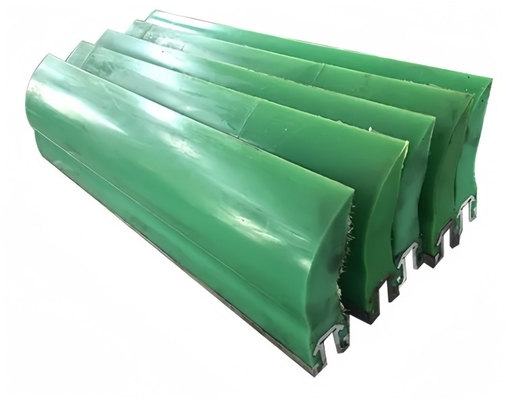 Casting PU Conveyor Belt Cleaner Scraper 60 - 90A Hardness Polyurethane Scraper